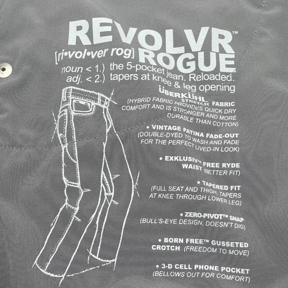 Kuhl Mens Revolvr Rogue Tapered Hiking Pants Gray 36x28 (24) Carbon Outdoors - Picture 3 of 11